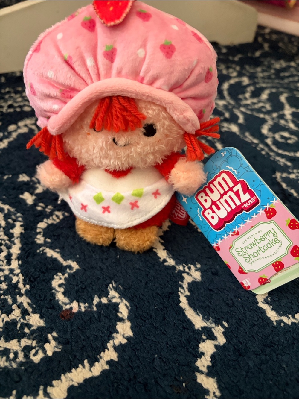 Bum Bumz Strawberry Shortcake Plush - Pink & Red